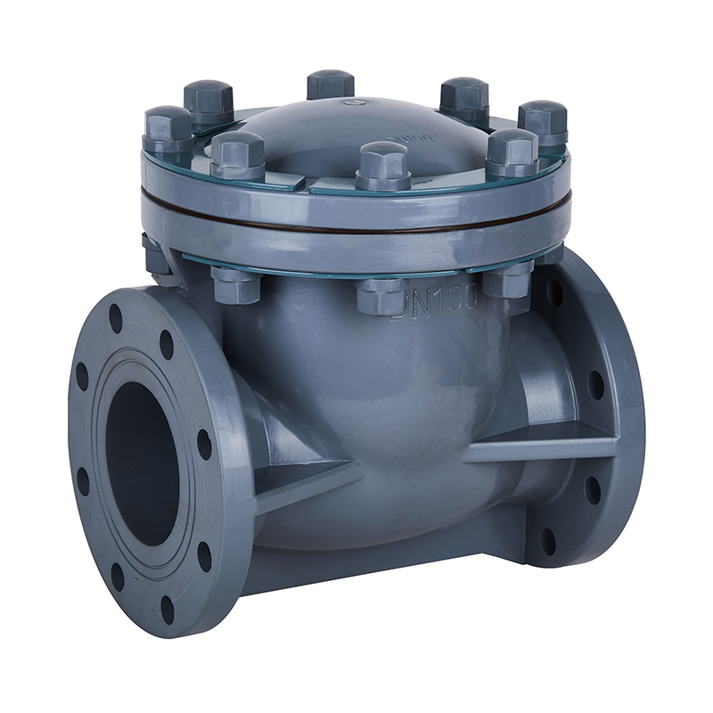 PVC-C H44F-10V 旋啟式止回閥 DN15-300國標(biāo)